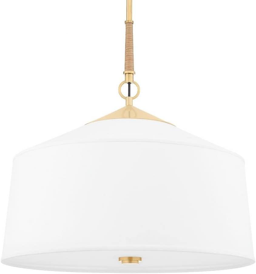 Emrys Pendant Light - White / 22.25" Dia