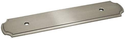 Satin Nickel Arch Cabinet Handle Backplate, 10-Pack