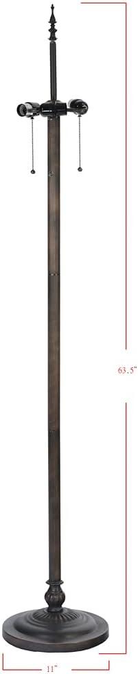 Fine Art Lighting Tiffany Style Hummingbird Floral 63" Floor Lamp
