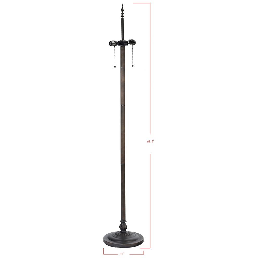 Fine Art Lighting Tiffany Style Hummingbird Floral 63" Floor Lamp