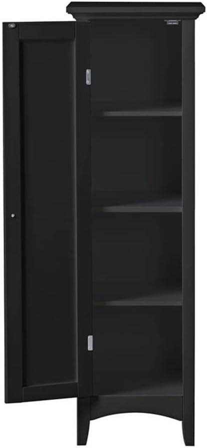 OS Home & Office One Door Kitchen Storage Pantry in Black