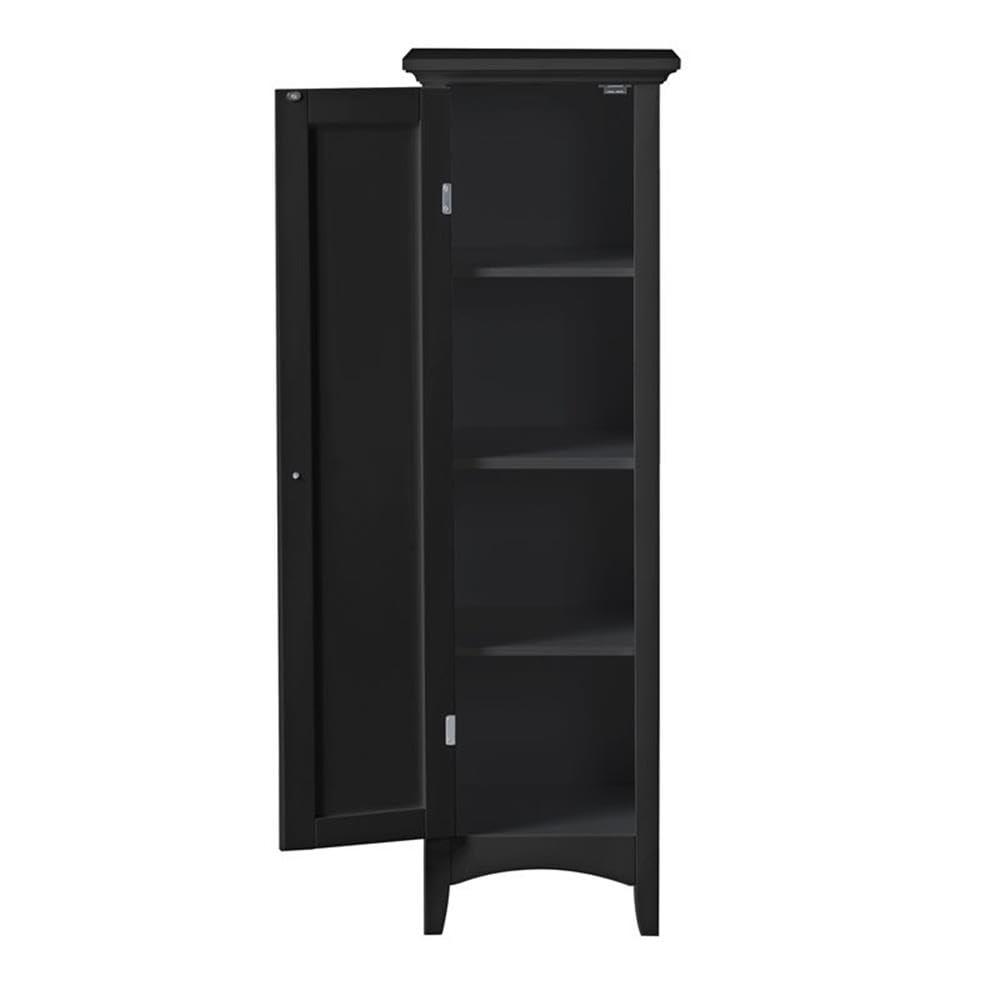 OS Home & Office One Door Kitchen Storage Pantry in Black