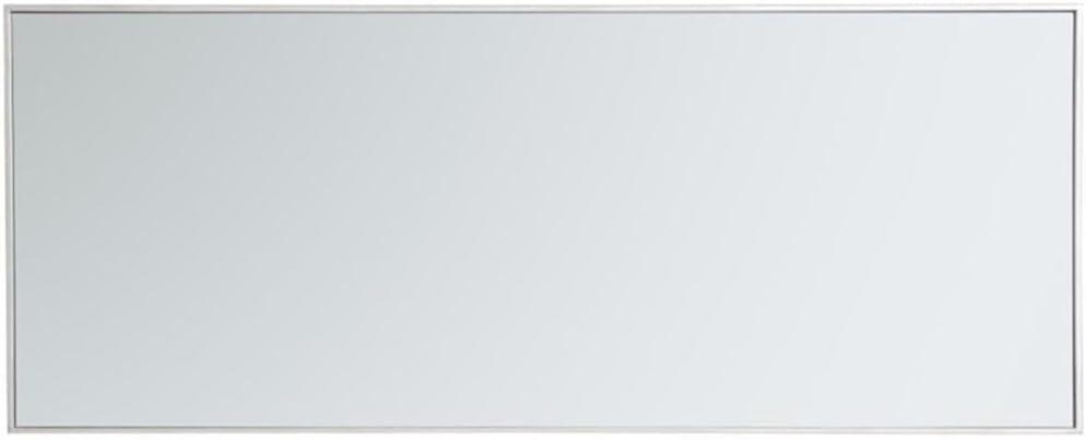Metal frame rectangle mirror 24 inch in Sliver