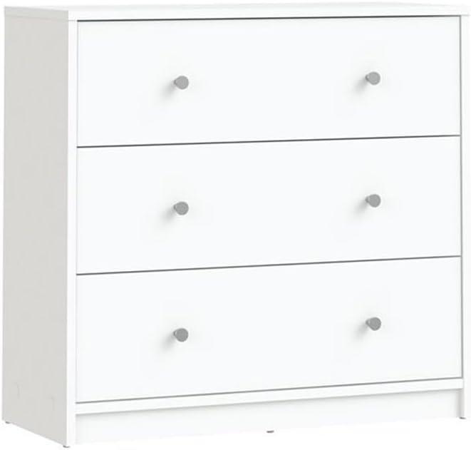 Home Square 4 Piece Bedroom Set With Dresser, Chest and 2 Nightstands in White