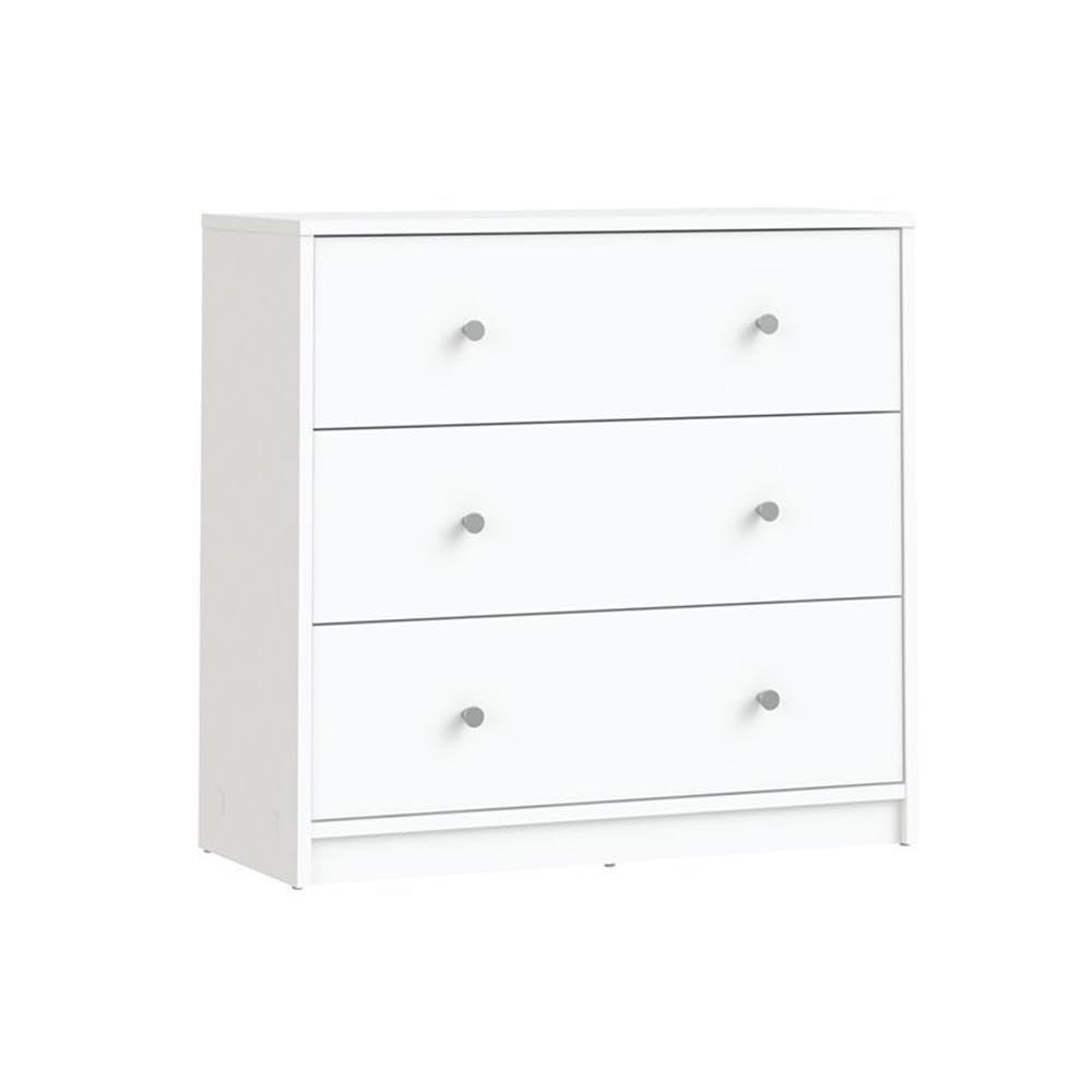 Home Square 4 Piece Bedroom Set With Dresser, Chest and 2 Nightstands in White