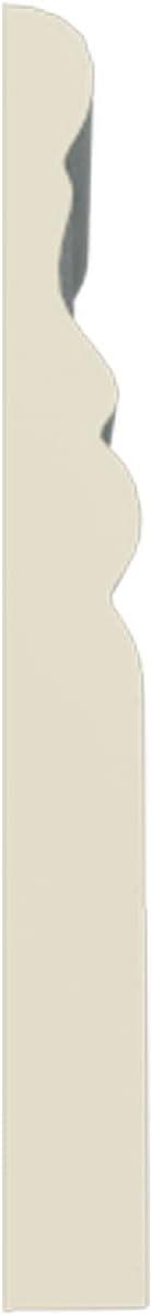 Ekena Millwork 4 1/2"H x 1/2"P x 94 1/2"L Kepler Baseboard Moulding