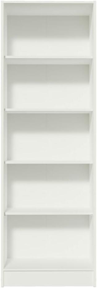 Madesa Pantry Storage Cabinet Armoire Closet with 2 Doors and 5 Utility Shelves 23 Inch Wooden Organization Unit for Bedroom, Office, Laundry Room, Kitchen, and Garage - White