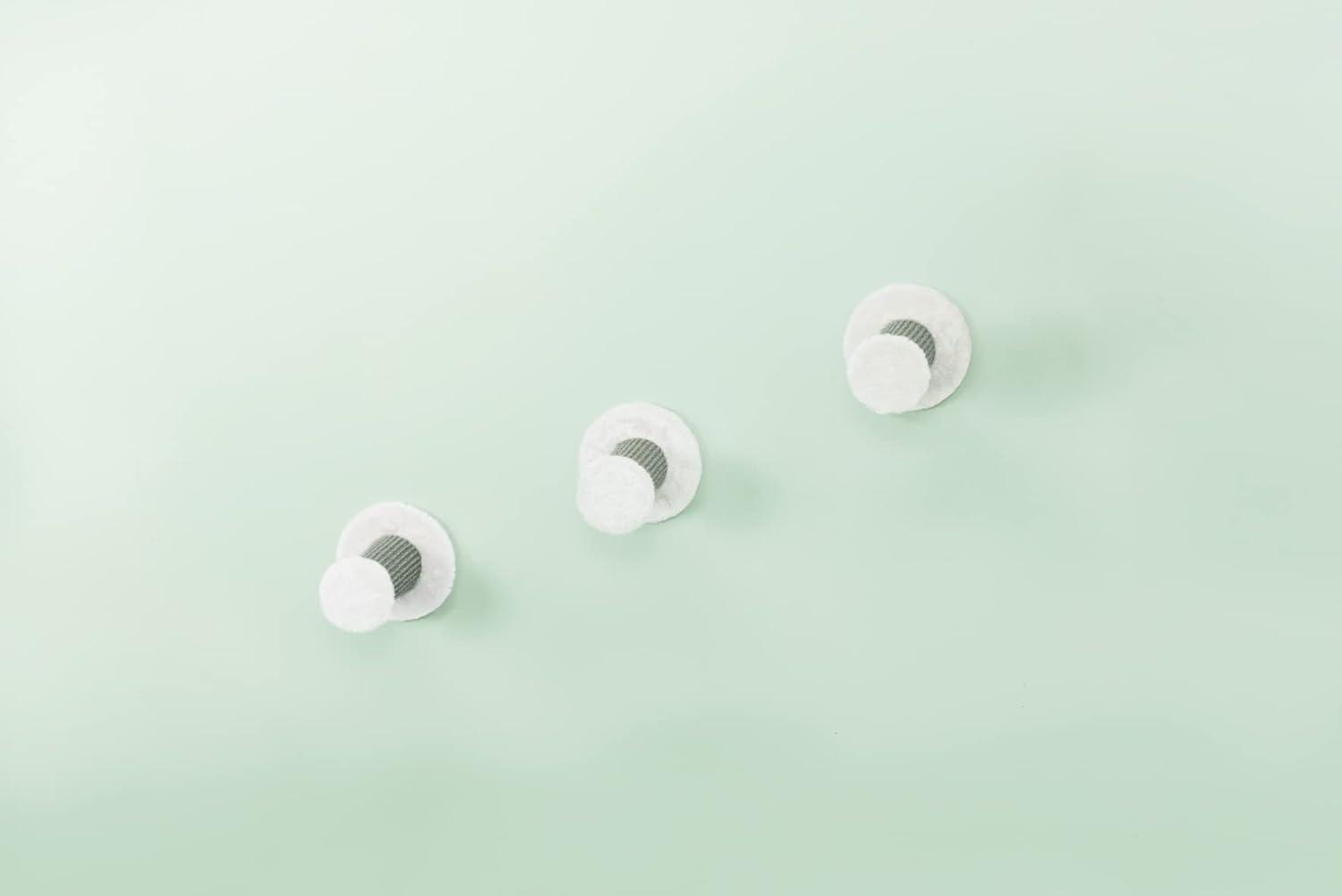 White Sisal Wall Mount Cat Climbing Steps, 3-Piece Set