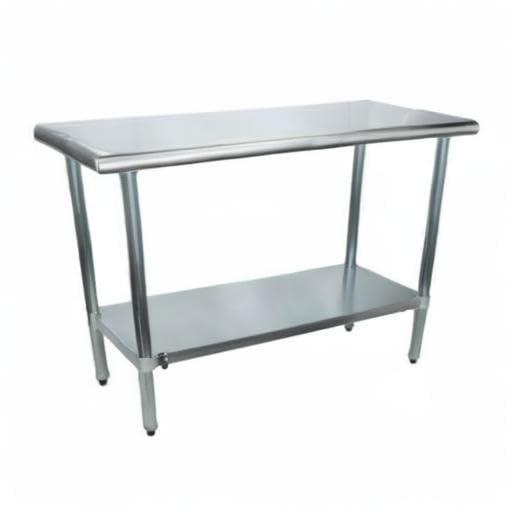 48" Stainless Steel Kitchen Utility Table with Adjustable Shelf