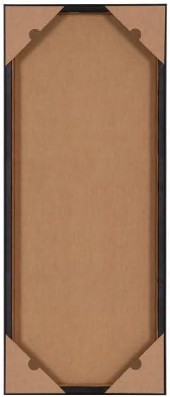 Kate and Laurel Sylvie Blank Framed Canvas Wall Art, 14x26.5 Brown, Modern Empty Canvas for Paint-Your-Own Art, Ready to Paint Premium Canvas Already Framed