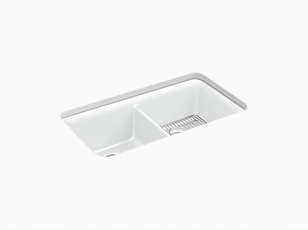 Cairn® 34" L x 18" W Under-Mount Double-Equal Kitchen Sink