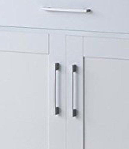 Hodedah Import Portable Kitchen Prep Storage Cart Island with Locking Wheels, Shelved Cabinet, Drawer, Spice Rack, and Towel Holder, Multicolor