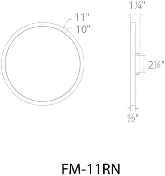 Simple Circle Dimmable LED Flush Mount Light