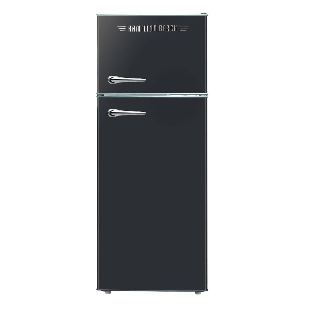 Hamilton Beach 7.5 Cu. Ft. Retro Top Freezer Refrigerator, Black