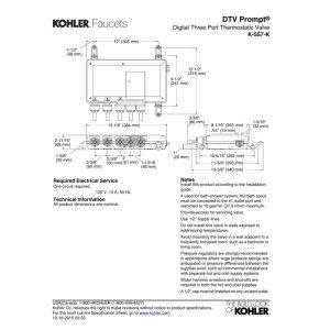 DTV Prompt Digital Three-Port Thermostatic Valve