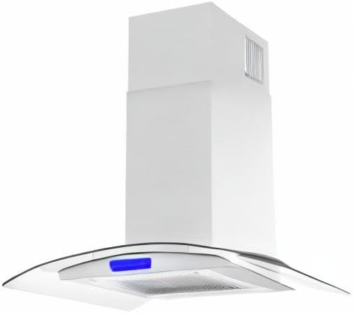 Cosmo COS-668ICS900 36 Inch Island Range Hood w/ Touch Controls, Stainless Steel