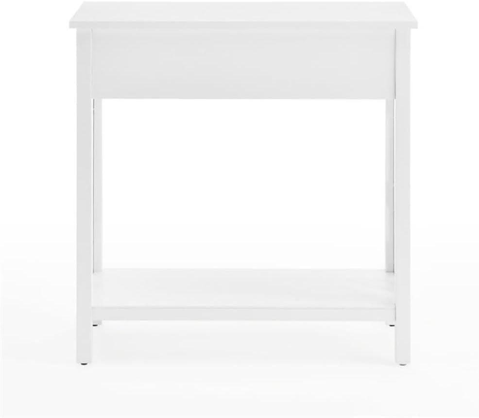 Alaterre Furniture Coventry 32" Pine Wood Console Table with Drawer and Shelf