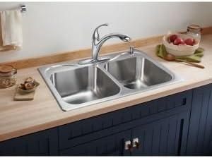 Transitional Design Refillable Soap Dispenser, Lotion Dispenser for Bathroom or Kitchen