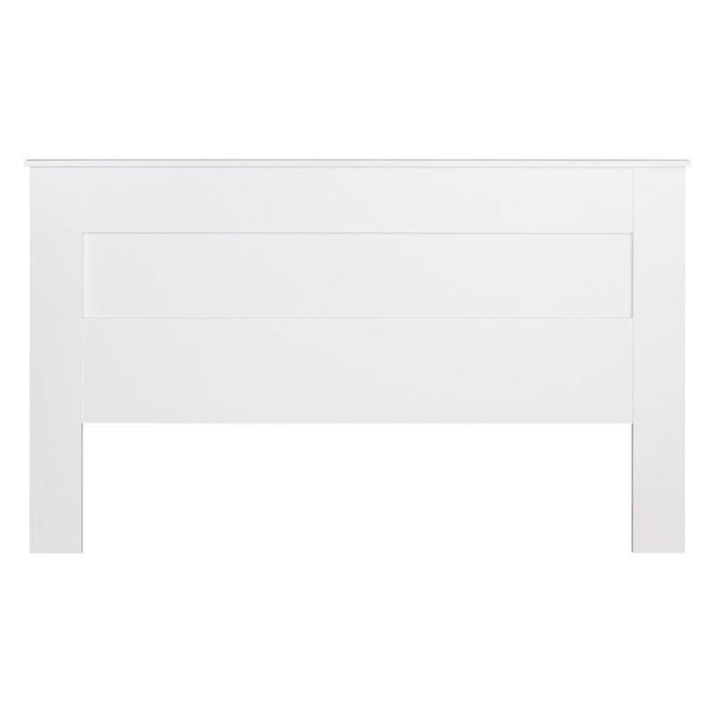 Prepac King Flat Panel Headboard White : 5-Year Warranty, MDF Construction, Spot Clean, King Size