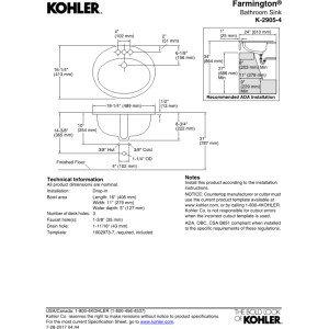 Farmington Self-Rimming Bathroom Sink