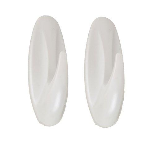 Command Designer Water Resistant Hooks, White, Large, 1 Wall Hook