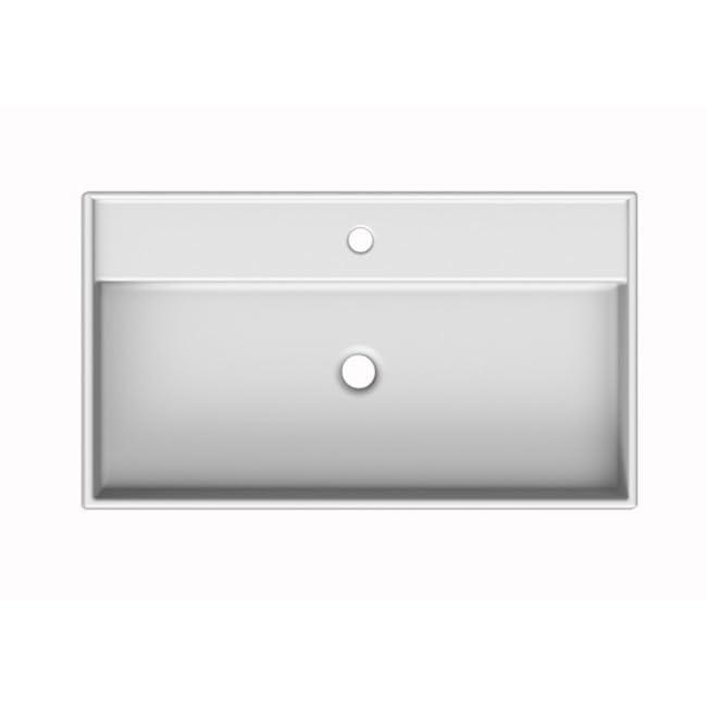 Scarabeo by Nameeks 8031/R Scarabeo By Nameeks Teorema 18'' Glossy White Ceramic Rectangular Bathroom Sink