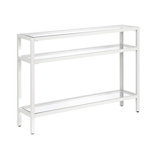 Evelyn&Zoe Sivil 42" Wide Rectangular Console Table, White