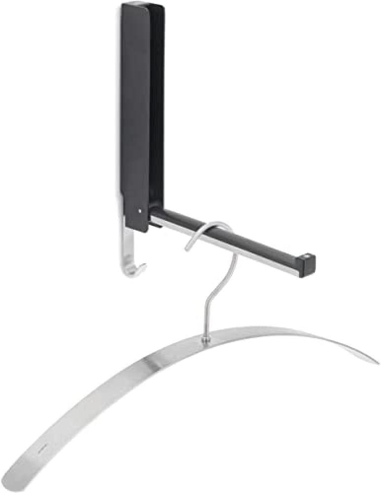 Lanca Black and Silver Flip-Down Wall Hook