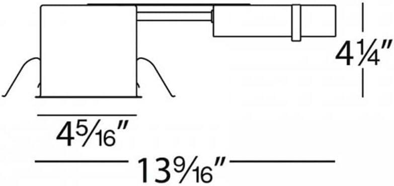 Air-Tight 4'' Remodel Recessed Lighting Housing