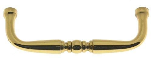 Polished Brass 3.5-Inch Center to Center Arch Pull