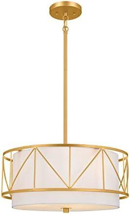 52075CLG-Kichler Lighting-Birkleigh - 3 Light Convertible Semi-Flush Mount In Art Deco Style-9.5 Inches Tall-Classic Gold Finish