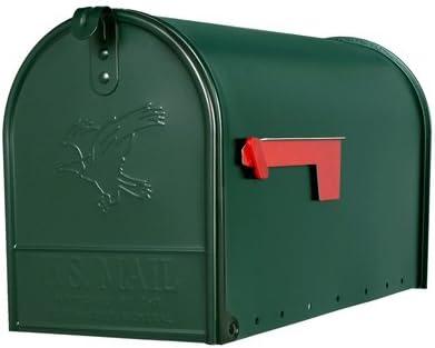 Gibraltar Mailboxes Elite Steel Large Residential Post Mount Mailbox, Green