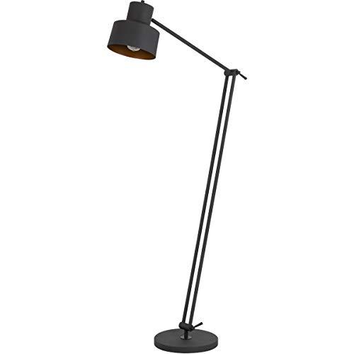 Cal Lighting 60W Davidson metal floor lamp with weighted base, adjustable upper and lower arms. On off socket switch