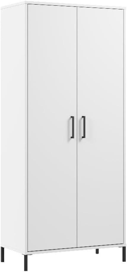 Essence Tall Storage Cabinet with Doors - Engineered Wood