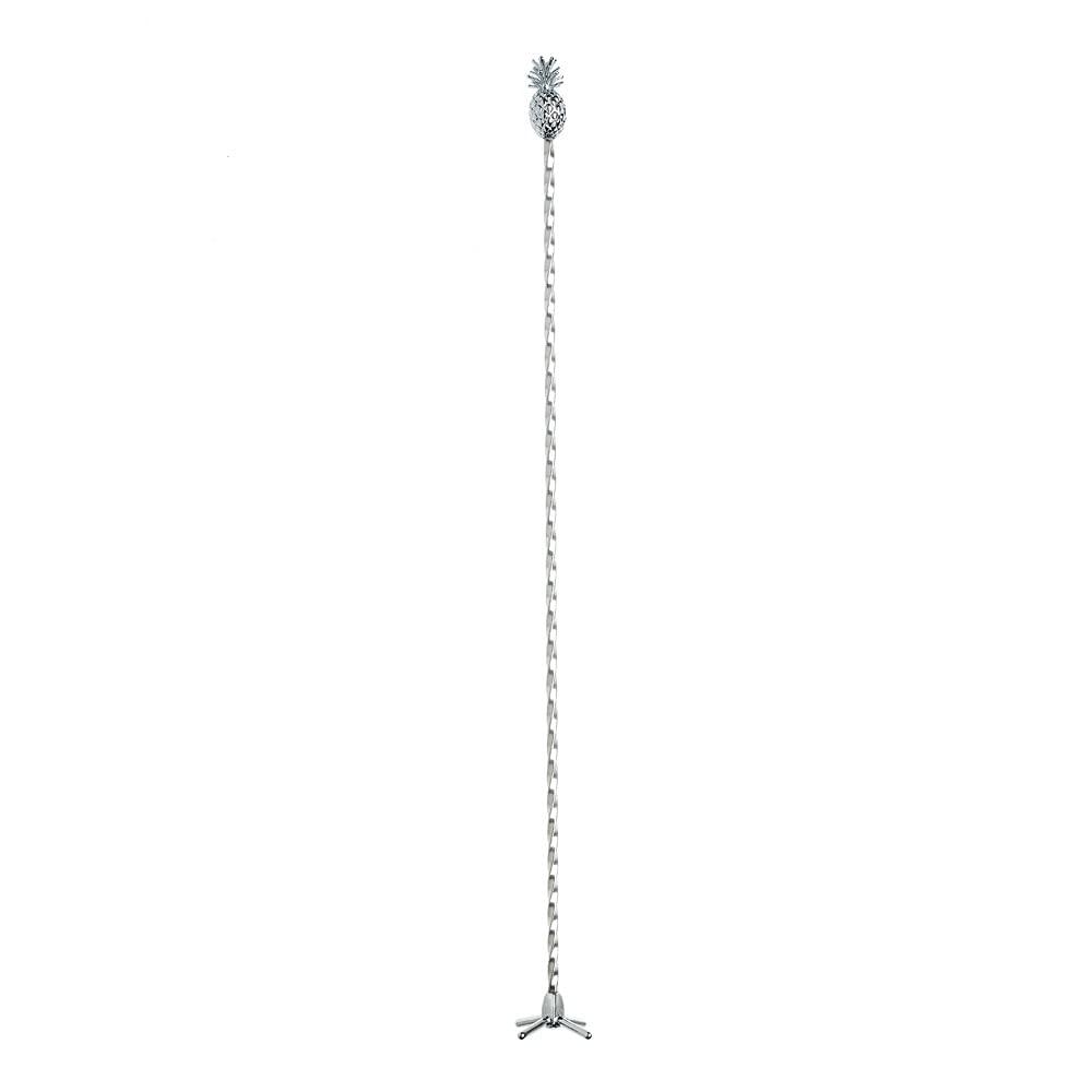 Silver Stainless Steel Pineapple Swizzle Stick, 13.38 inches