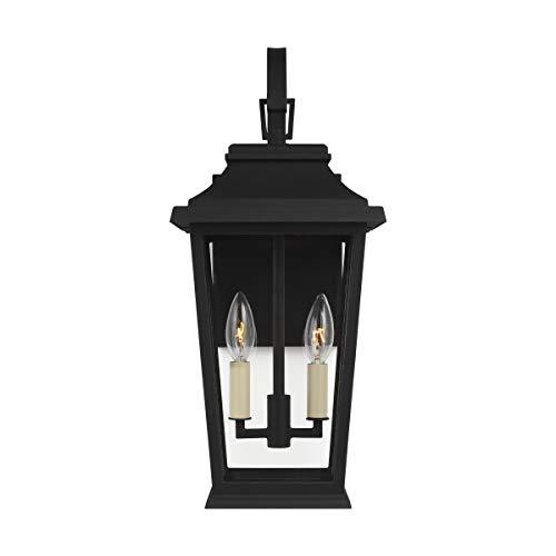 Generation Lighting Warren 19 1/2" High Black 2-Light Outdoor Wall Light