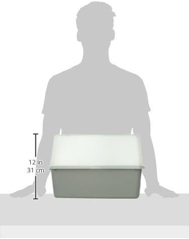IRIS USA, Open-Top Cat Litter Box with Shield with Scoop
