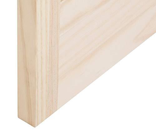 LTL Home Products 80'' Solid Wood Glass Unfinished Bi-Fold Door