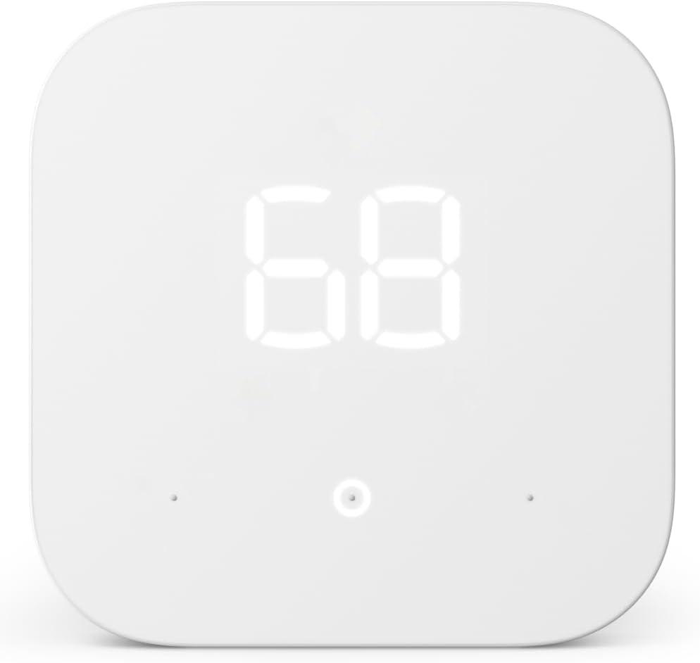 White Square Digital Smart Thermostat with Alexa and Ring Compatibility