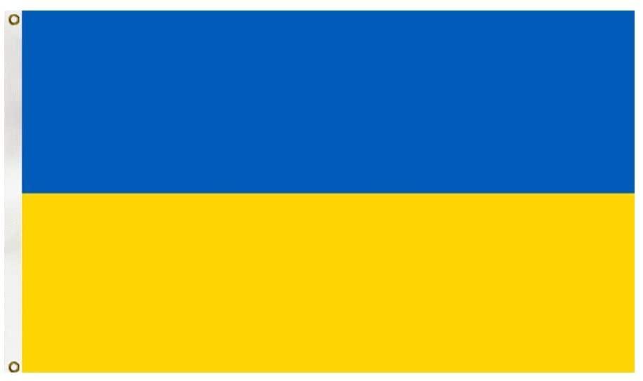 3x5 FT Blue and Yellow Polyester Ukraine Flag with Brass Grommets