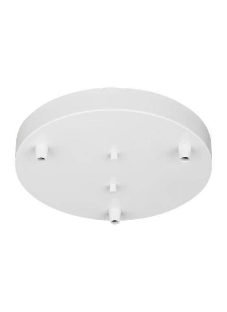 Generation Lighting 7449403-15 Hanging Globe Three Light Cluster Canopy, White Finish