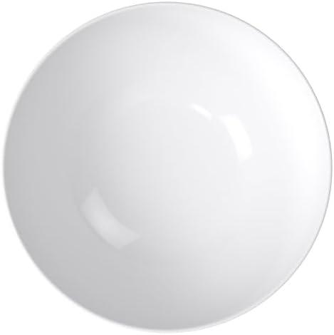 White Ceramic Round Minimalist Everyday Bowl