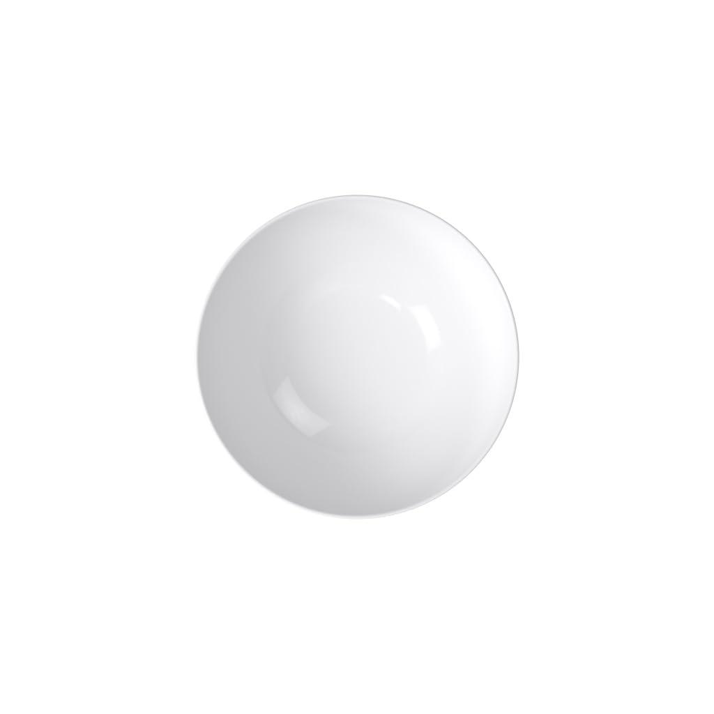 White Ceramic Round Minimalist Everyday Bowl