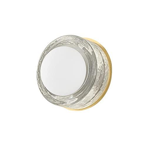 Ravi Round Sconce - Aged Brass
