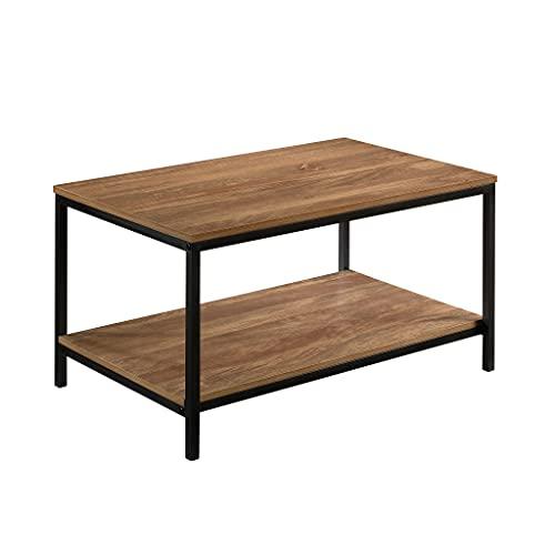 Sindoori Mango & Black Metal Open Shelf Coffee Table