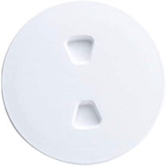 Polar White 6" Sure-Seal Screw Out Deck Plate