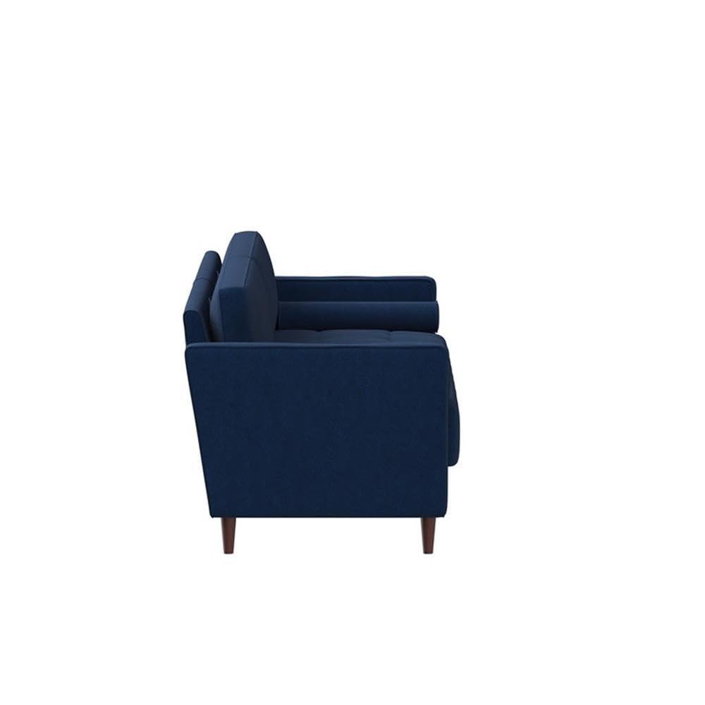 LifeStyle Solutions Jareth Sofa in Navy Blue Fabric Upholstery
