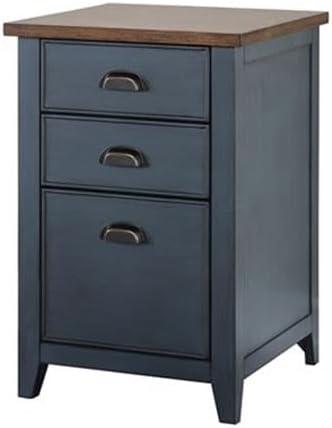 Farmhouse Three Drawer Wood File Cabinet - Martin Furniture