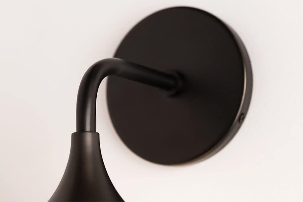 Kegan Single Light Glass Dimmable Armed Sconce