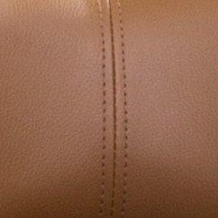 Roundhill Furniture Masaccio Cushioned Leatherette Upholstery Airlift Adjustable Swivel Barstool with Chrome Base, Caramel, Set of 2